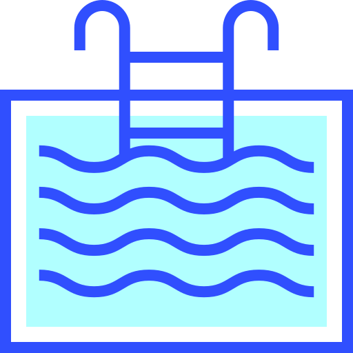 zwembad Inipagistudio Lineal Color icoon