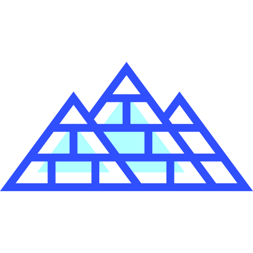 Пирамиды Inipagistudio Lineal Color иконка
