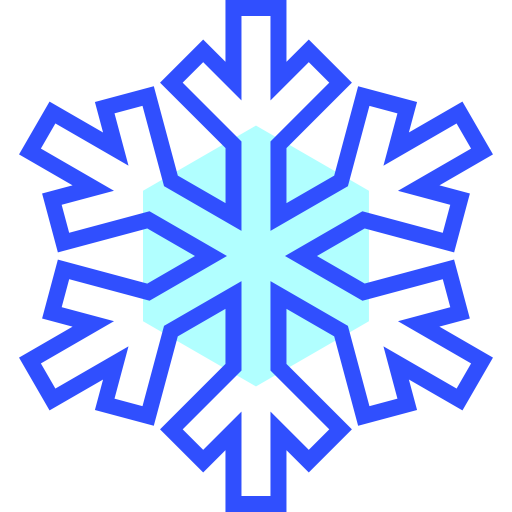 płatek śniegu Inipagistudio Lineal Color ikona