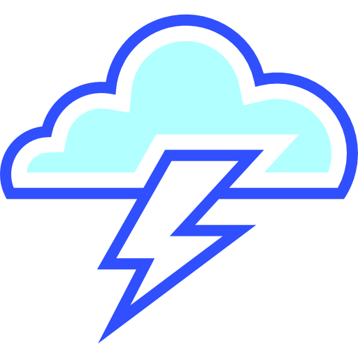 tormenta Inipagistudio Lineal Color icono