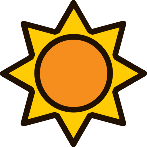 słońce Good Ware Lineal Color ikona