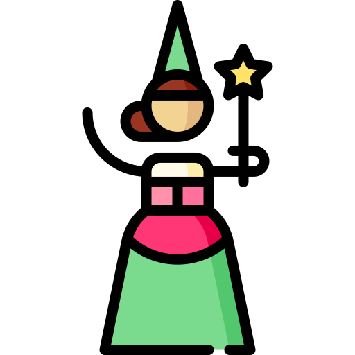 księżniczka Puppet Characters Lineal Color ikona