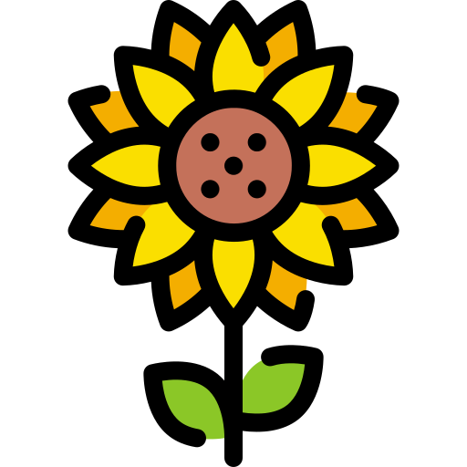 słonecznik Generic Outline Color ikona