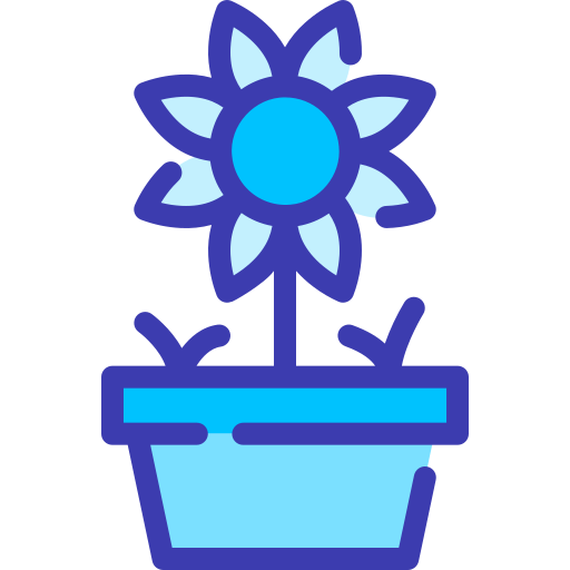 Цветочный горшок Generic Blue иконка