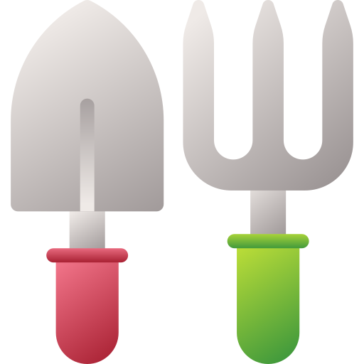 narzędzia ogrodnicze Generic Flat Gradient ikona