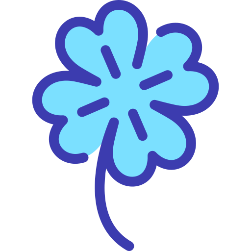 foglia di trifoglio Generic Blue icona