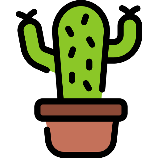 cactus Generic Outline Color icona