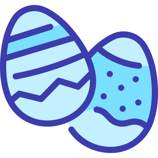 el huevo de pascua Generic Blue icono