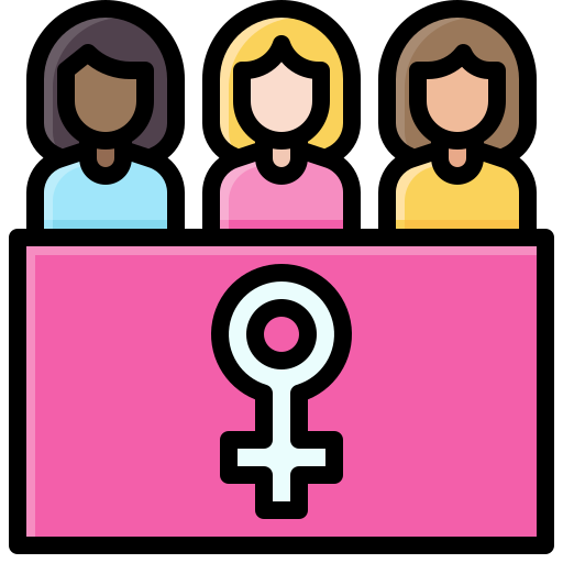여성의 힘 Generic Outline Color icon