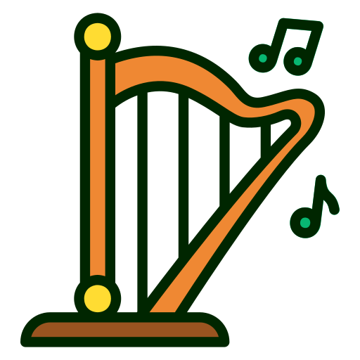 Harp Generic Outline Color icon