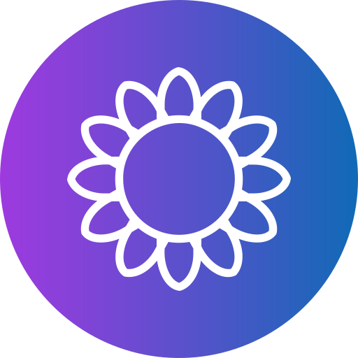 zonnebloem Generic Flat Gradient icoon
