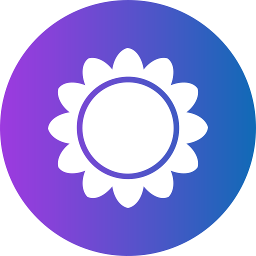 Sunflower Generic Flat Gradient icon