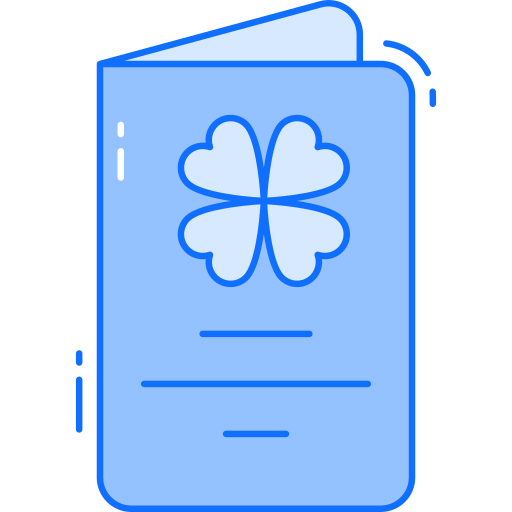 인사말 카드 Generic Blue icon