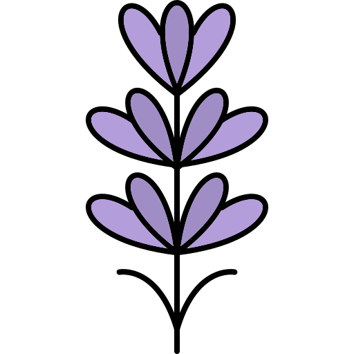 lavanda Generic Thin Outline Color icona