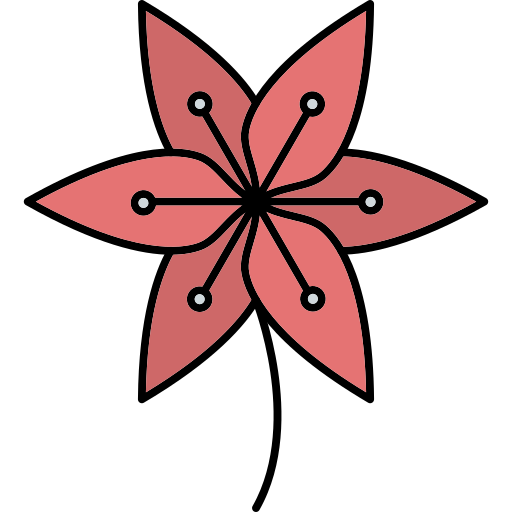 lirio Generic Thin Outline Color icono
