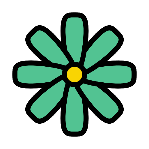 kwiat Vector Stall Lineal Color ikona