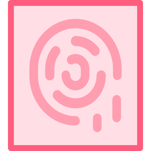 Fingerprint Detailed color Lineal color icon