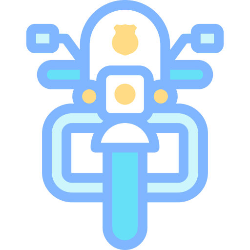 motocykl Detailed color Lineal color ikona