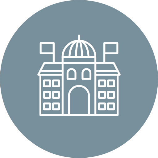 edificio governativo Generic Circular icona
