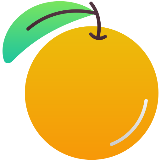 апельсин Generic Flat Gradient иконка