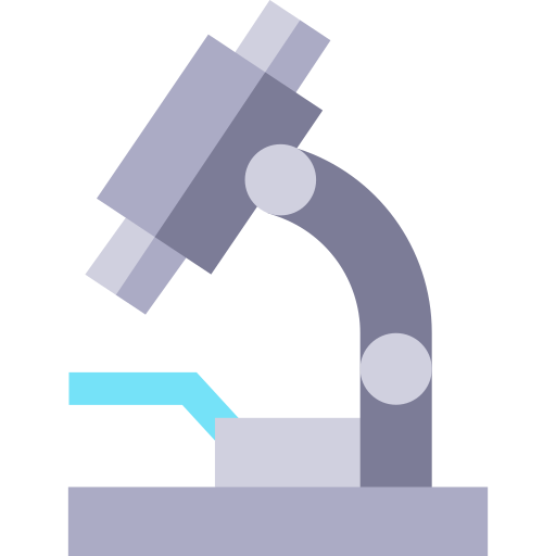 顕微鏡 Basic Straight Flat icon