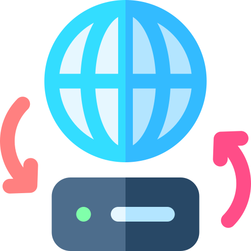 Data transfer Basic Rounded Flat icon