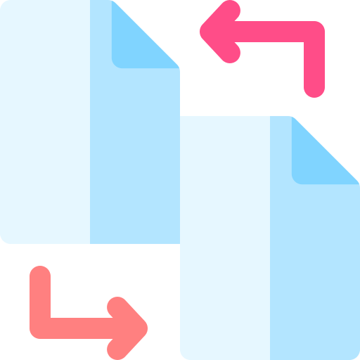 File transfer Basic Rounded Flat icon