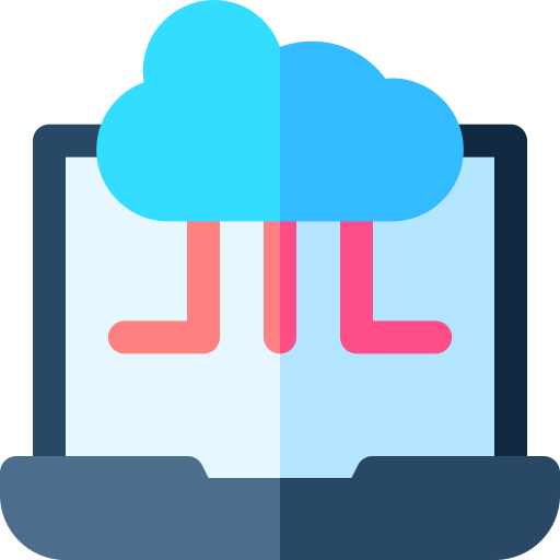 cloud computing Basic Rounded Flat icoon
