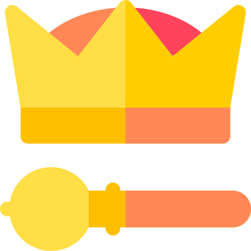 la monarchie Basic Rounded Flat Icône