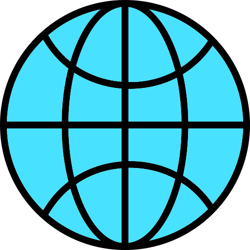 Świat Generic Outline Color ikona