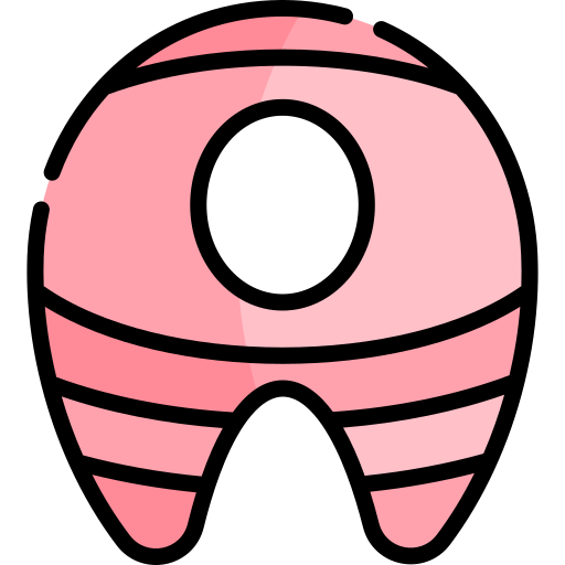 salmón Kawaii Lineal color icono