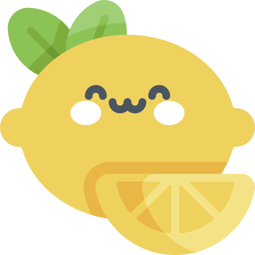 レモン Kawaii Flat icon