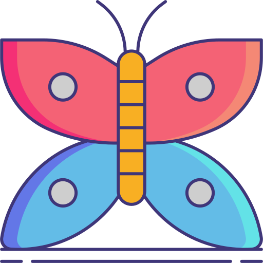 Butterfly Flaticons Lineal Color icon