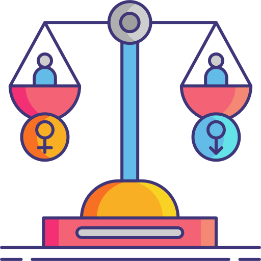 Gender equality Flaticons Lineal Color icon