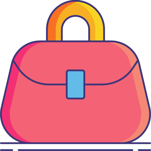 Purse Flaticons Lineal Color icon