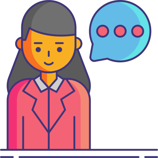 Speech Flaticons Lineal Color icon