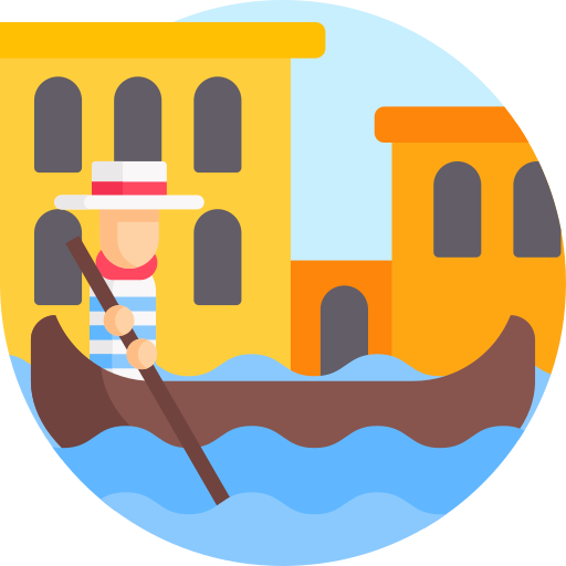 Gondola Detailed Flat Circular Flat icon