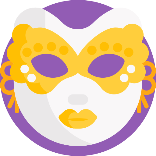 máscara Detailed Flat Circular Flat icono