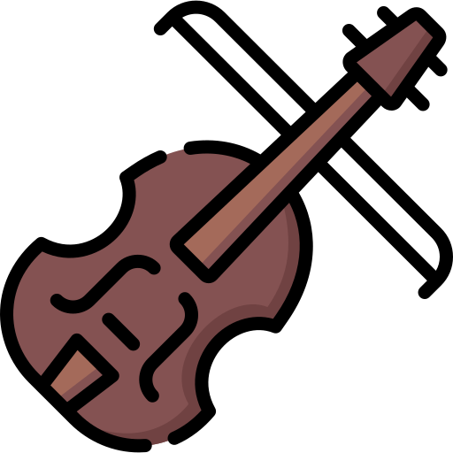 violín Special Lineal color icono