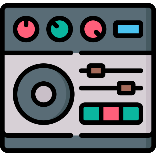 dj-mixer Special Lineal color icoon