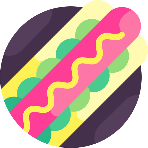 hotdog Detailed Flat Circular Flat icon