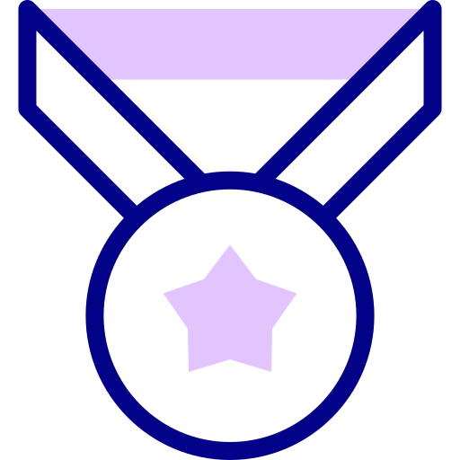 Медаль Detailed Mixed Lineal color иконка