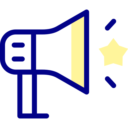 メガホン Detailed Mixed Lineal color icon