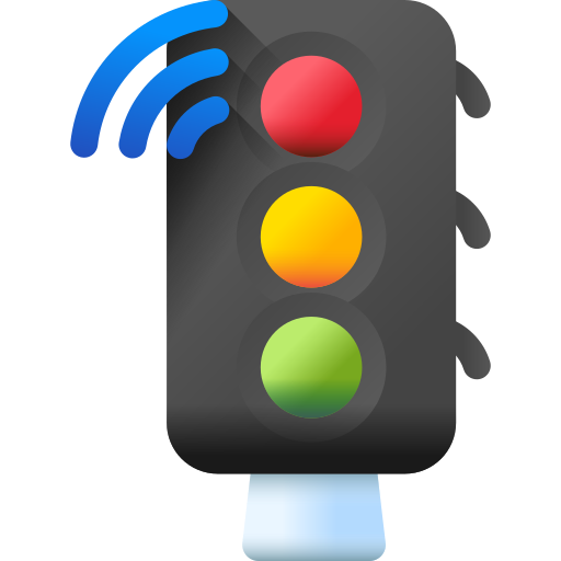Traffic light 3D Color icon