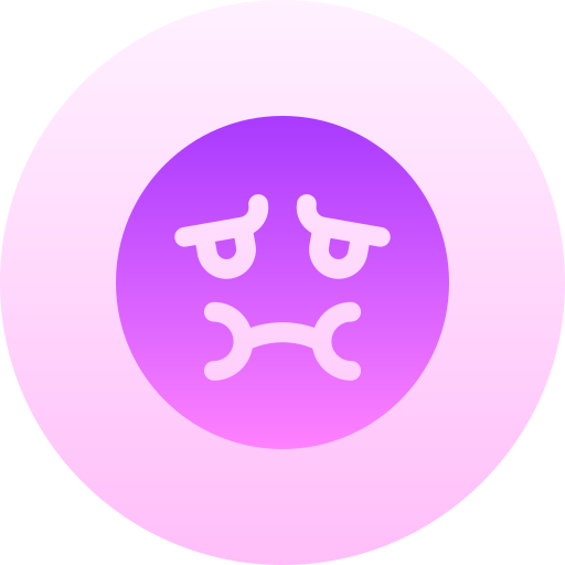 mdłości Basic Gradient Circular ikona