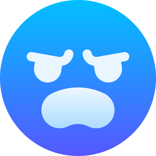 Angry Basic Gradient Gradient icon