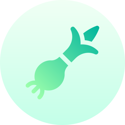 緑ネギ Basic Gradient Circular icon