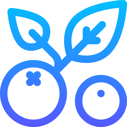 Blueberry Basic Gradient Lineal color icon