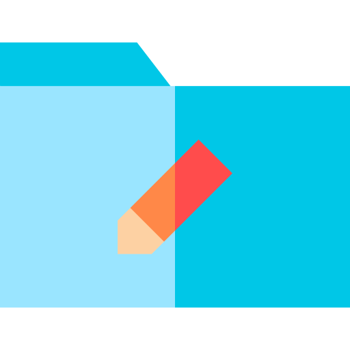 mappe Basic Straight Flat icon