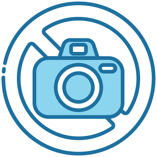 카메라 금지 Generic Blue icon